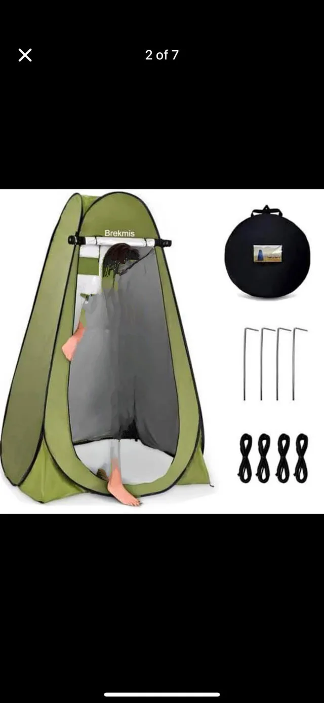 Portable Pop-Up Privacy Tent - Camping Shower Changing Room thumbnail