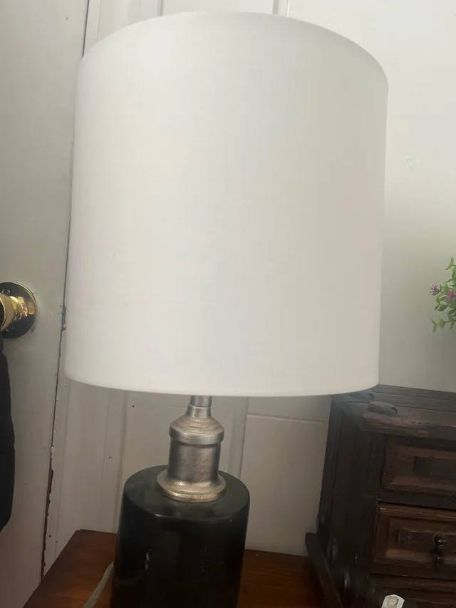 Modern Table Lamp with White Shade image indicator(2)