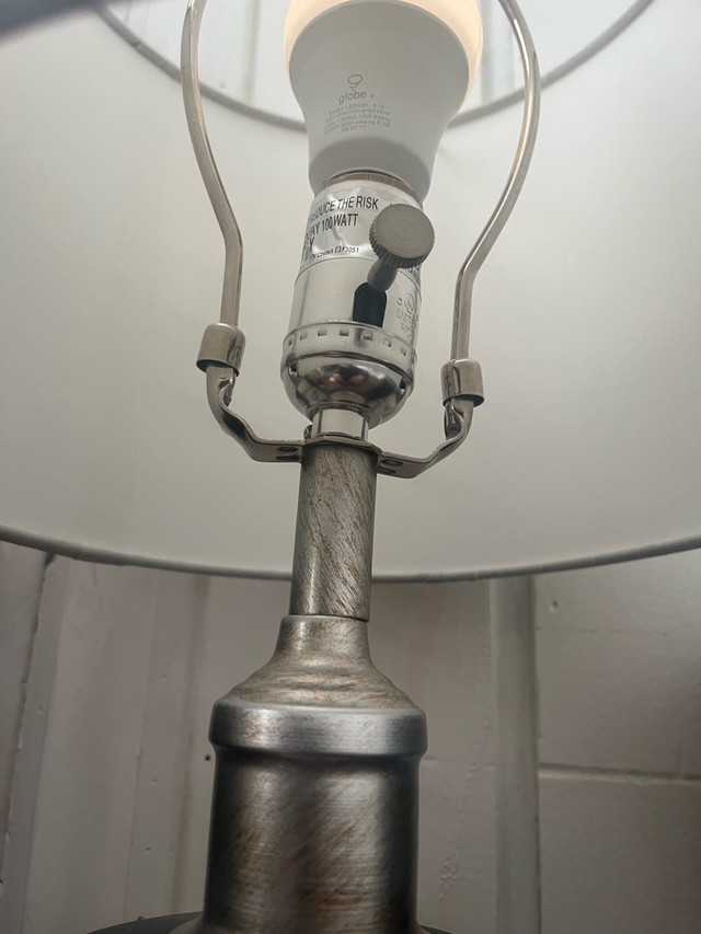 Modern Table Lamp with White Shade - photo 3