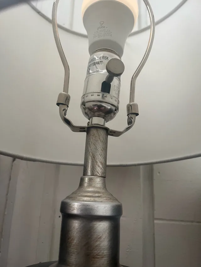 Modern Table Lamp with White Shade image indicator(3)