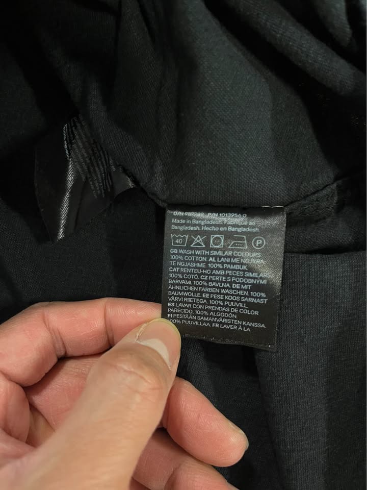 H&M Black Shirt (size M - 100% cotton) - photo 4