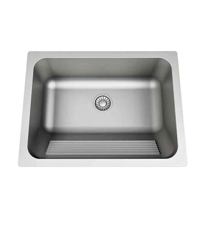Italia Collection Laundry Sink with Washboard - 24 inch