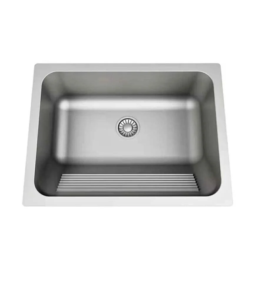 Italia Collection Laundry Sink with Washboard - 24 inch thumbnail