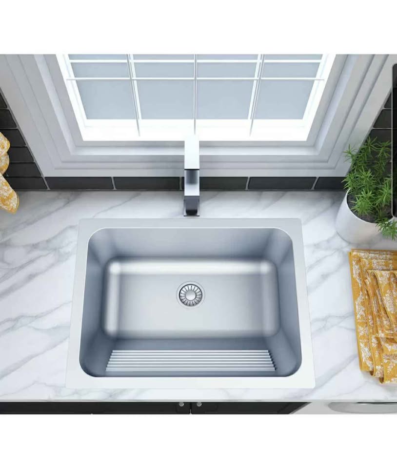Italia Collection Laundry Sink with Washboard - 24 inch - photo 4