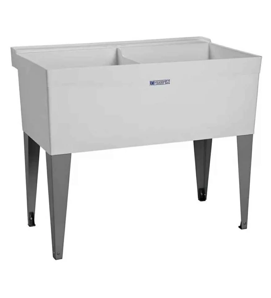 MUSTEE Utilatwin Double Laundry Tub 40 Inch x24 Inch thumbnail