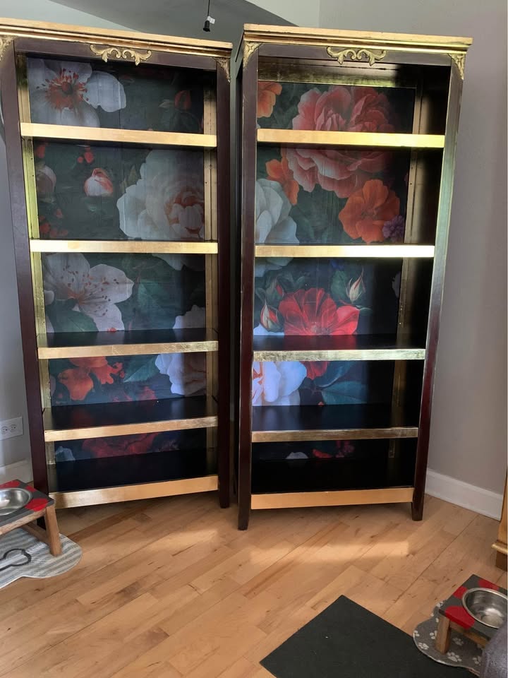 Midnight Peony Bookcases - photo 4