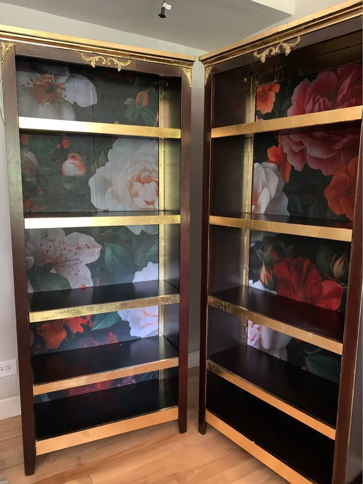Midnight Peony Bookcases - photo 5