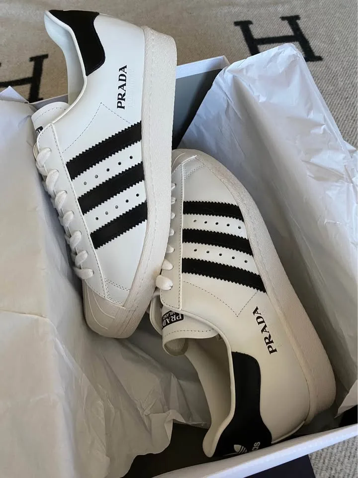 Prada X Adidas Superstar Sneakers White US8.5 image indicator(2)