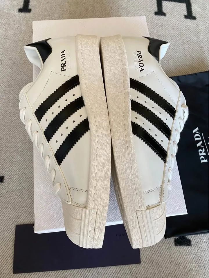 Prada X Adidas Superstar Sneakers White US8.5 image indicator(4)