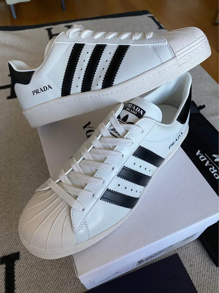 Prada X Adidas Superstar Sneakers White US8.5 image indicator(5)