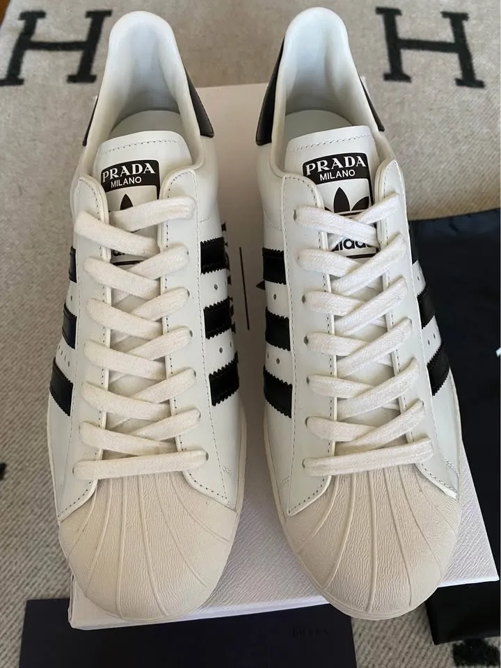 Prada X Adidas Superstar Sneakers White US8.5 image indicator(8)