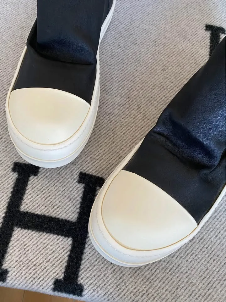 Rick Owens Leather Sneaker Boots image indicator(3)