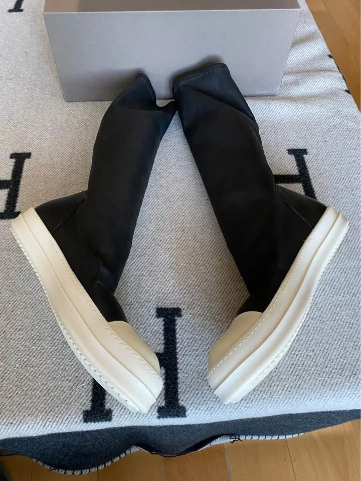 Rick Owens Leather Sneaker Boots image indicator(4)