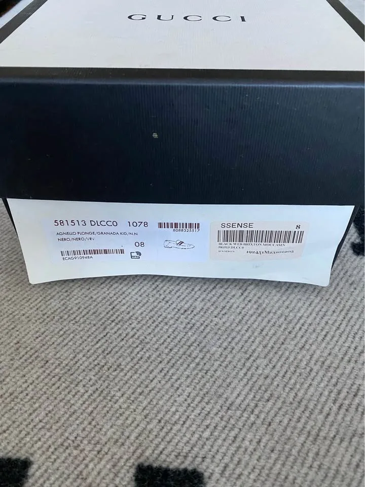 Gucci Black Web Horsebit Loafers Size 42 image indicator(10)