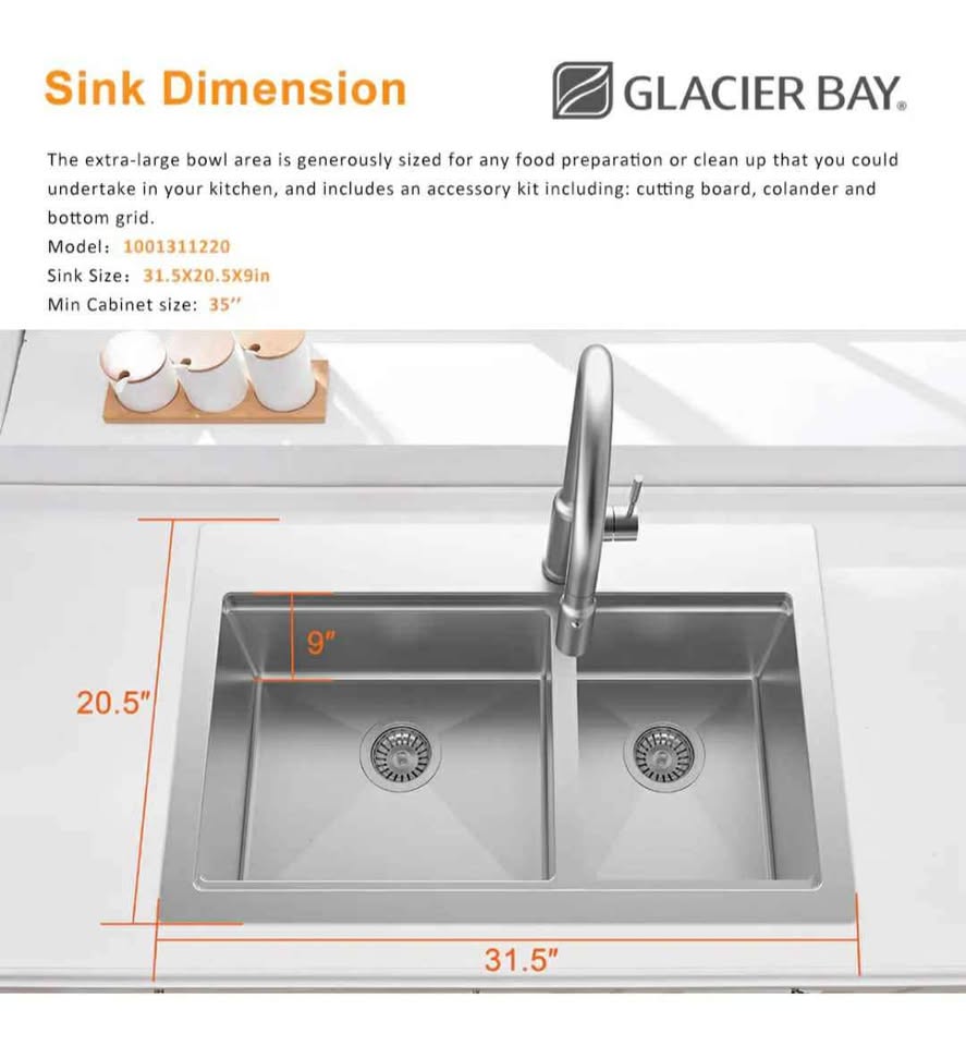 Glacier Bay Kitchen Workstation Sink - photo 5