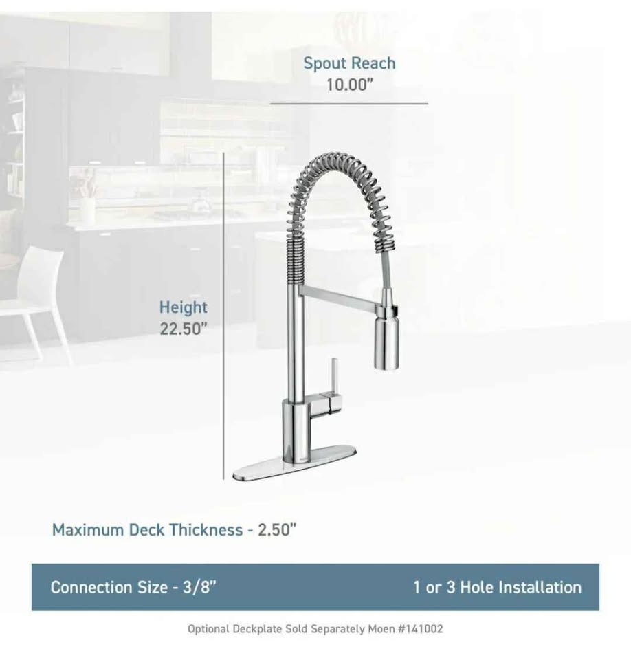 MOEN Align Pull Down Kitchen Faucet/Tap in Chrome - photo 4