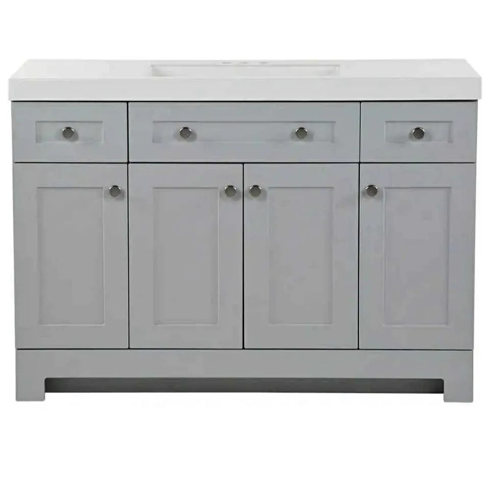 Glacier Bay Vanity - Pearl Grey w/ Marble Top thumbnail