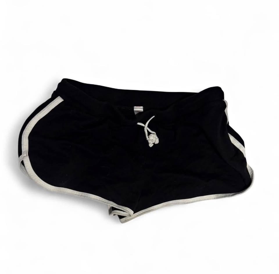 Black with white trim shorts