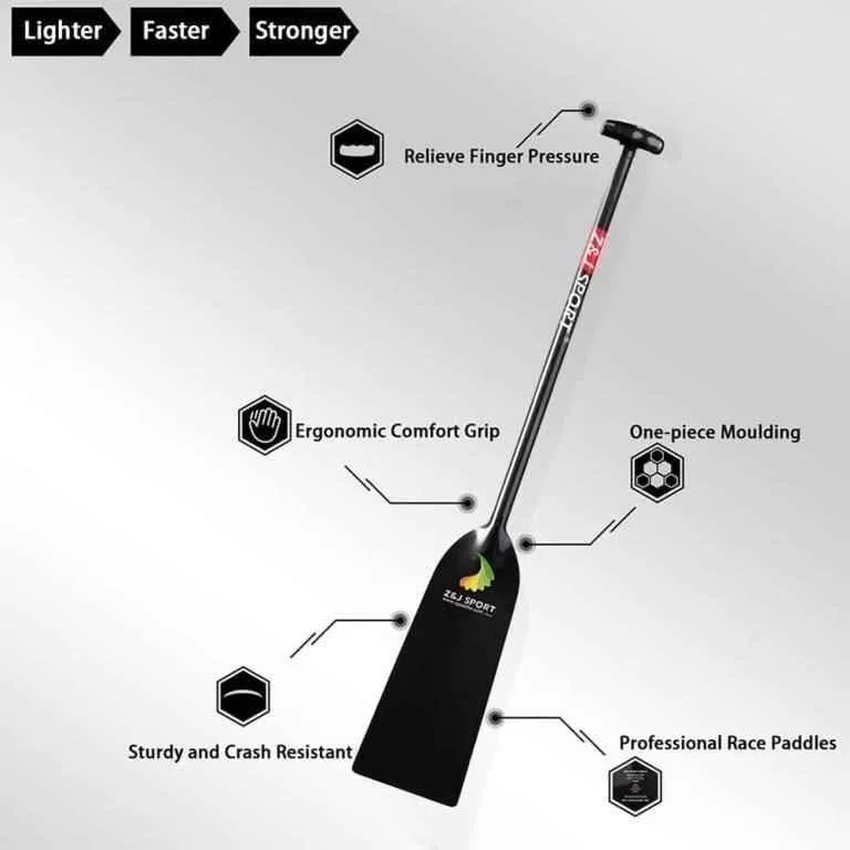 Z&J SPORT Dragon Boat Paddle Carbon Fiber image indicator(2)