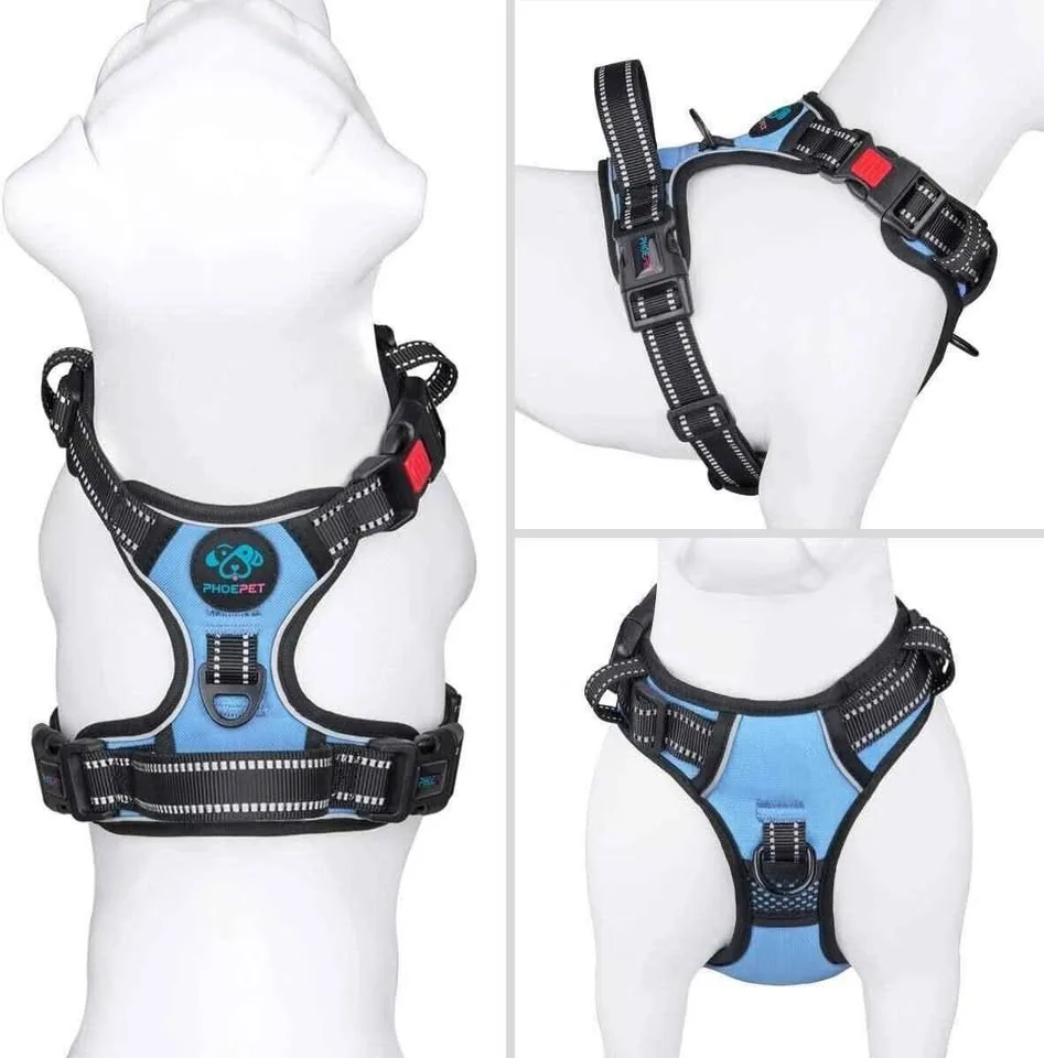 Phoepet No Pull Dog Harness Reflective Vest image indicator(2)