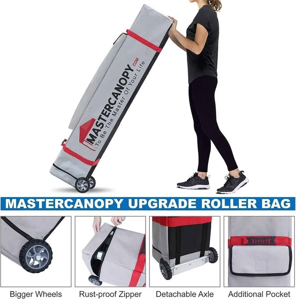 Master canopy Premium Pop Up Canopy(Roller bag+ 4 Sandbags) image indicator(4)