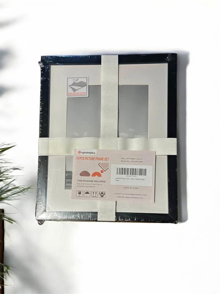 24 Black Picture Frames (8.5x11 / 5.5x7.5 with mat) – $20