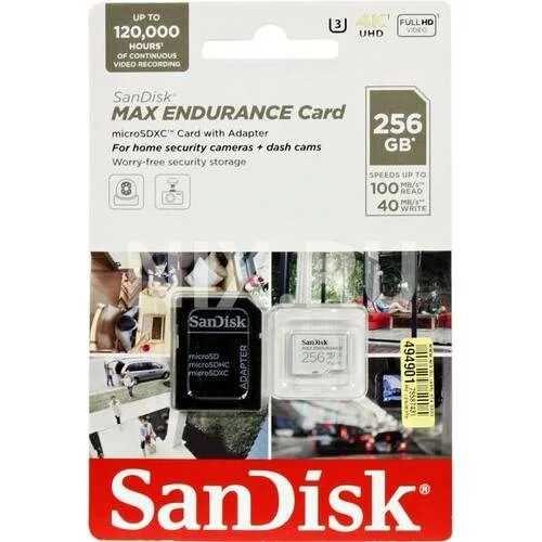 SanDisk 256GB MAX Endurance microSDXC Card thumbnail