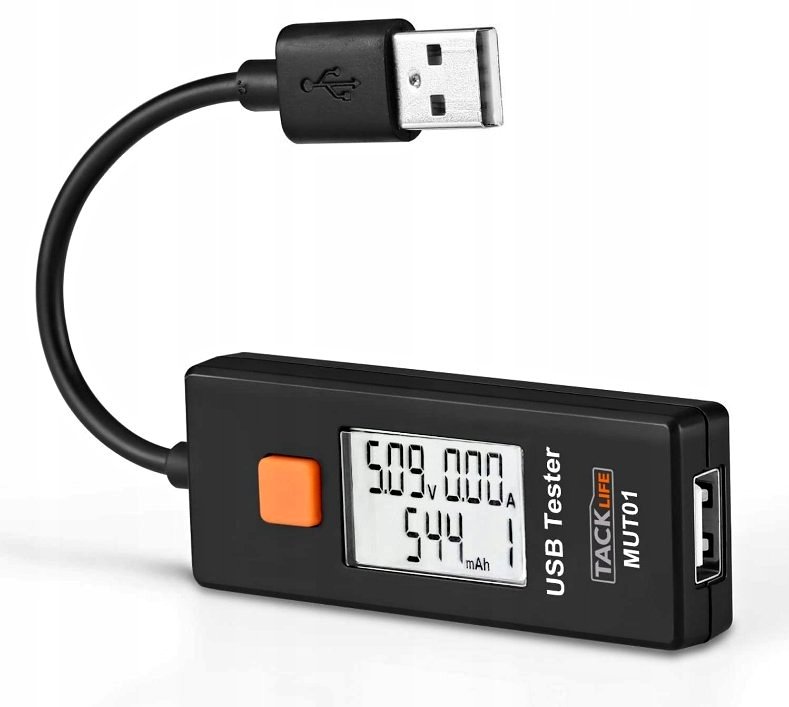 TACKLIFE USB Tester with LCD Display USB Voltage