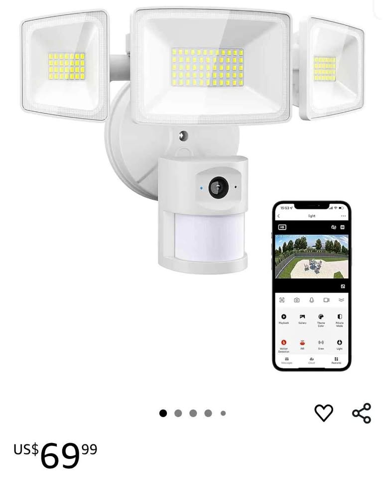 Onforu Floodlight Camera, 2K HD Outdoor Security Camera