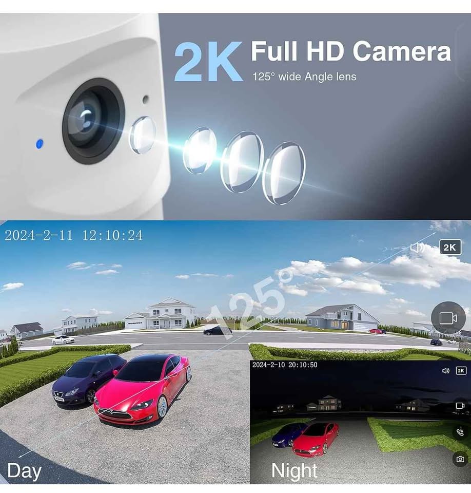 Onforu Floodlight Camera, 2K HD Outdoor Security Camera - photo 4