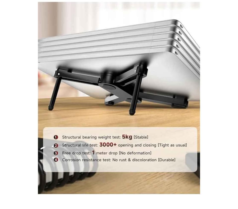 New Concept Laptop Stand - Adjustable Ergonomic Aluminum Riser - photo 4