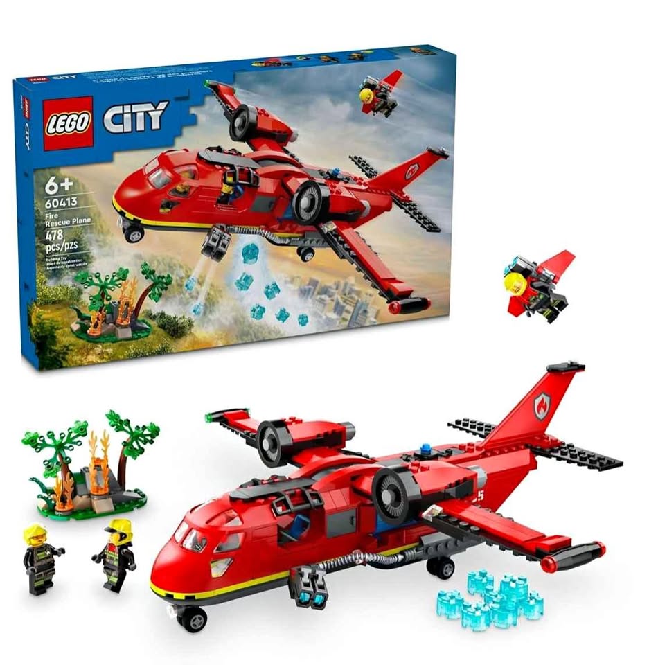 LEGO City Fire Rescue Plane Toy