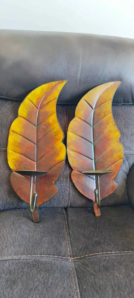 Metal wall decor / candle holder thumbnail