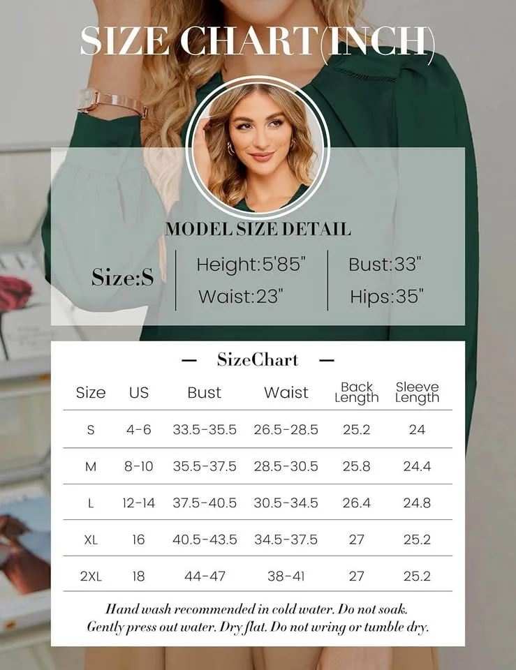 Brand new Women's Casual Long Sleeve Satin Silk Blouse/top ,XL image indicator(3)