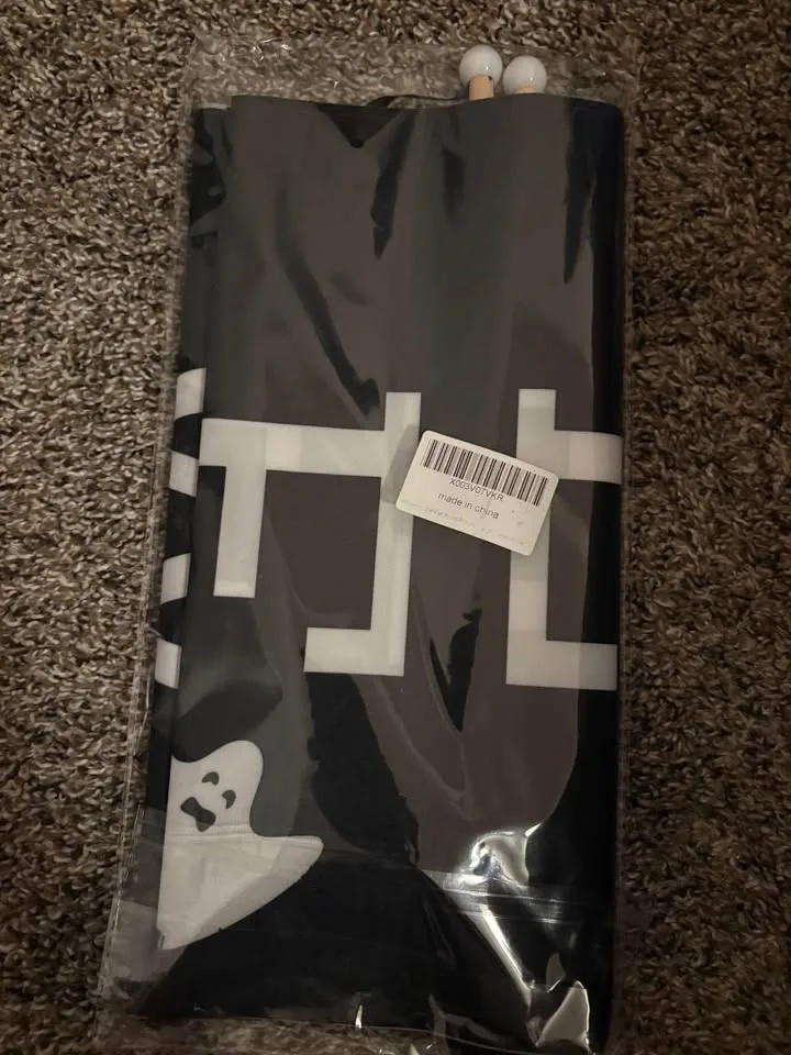 New 2pcs Halloween Porch Banner Outdoor Decorations image indicator(2)