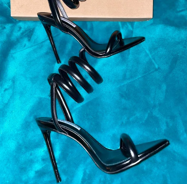 Steve Madden Bali Black Strappy Heel image indicator(3)