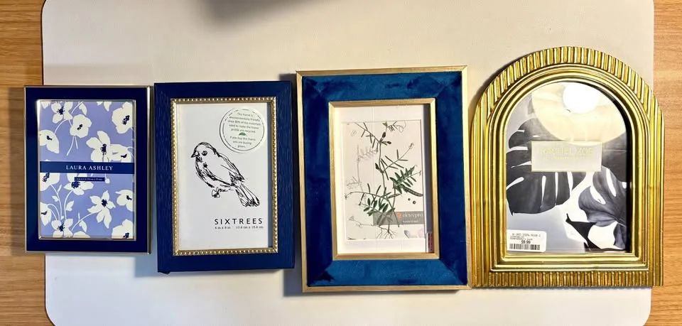 Picture Frames - Blue and Gold thumbnail