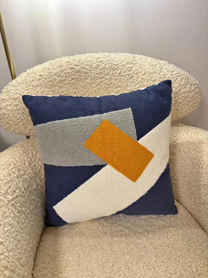 Geometric Pattern Throw Pillow thumbnail