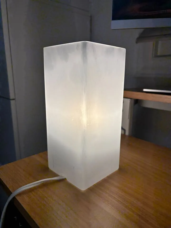 IKEA GRÖNÖ Table lamp, frosted glass white, 22 cm (9") thumbnail