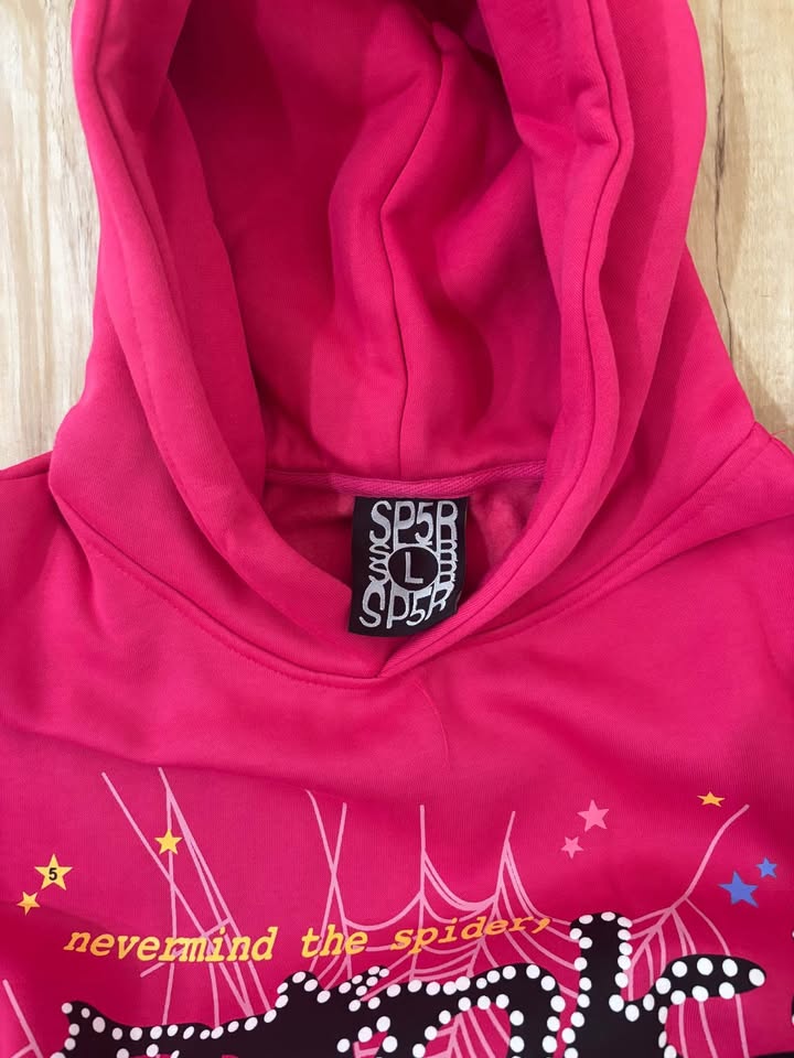 Sp5der P!nk hoodie - photo 3