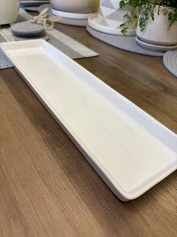 White Candle Plate/Jewelry Plate/Tray image indicator(2)