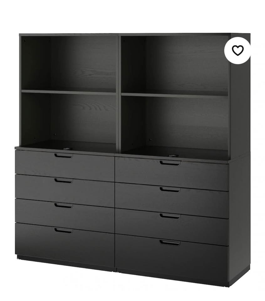 Storage Cabinets Bookshelf with Lock and Drawers - photo 2