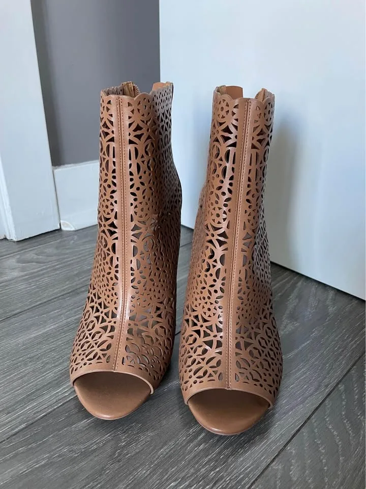 NEVER WORN Caged Stiletto Boots image indicator(2)