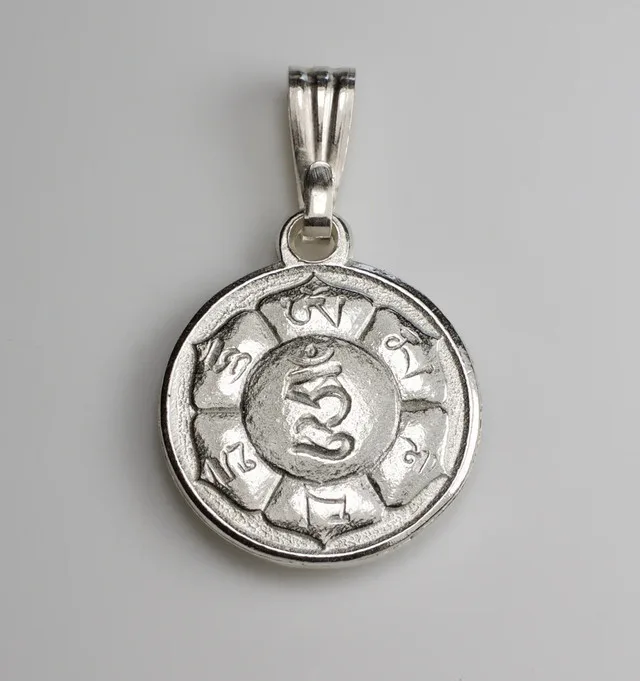 Buddha Disc Pendant in Sterling Silver image indicator(3)