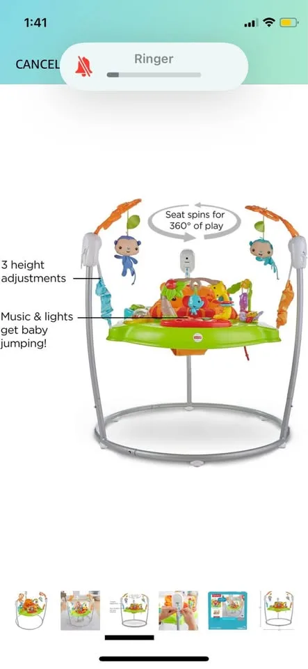 Fisher price tiger time jumperoo image indicator(3)