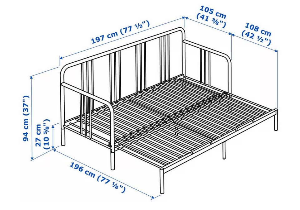 Ikea Sofa bed / Daybed with 2 Twin Matress Day bed - photo 4