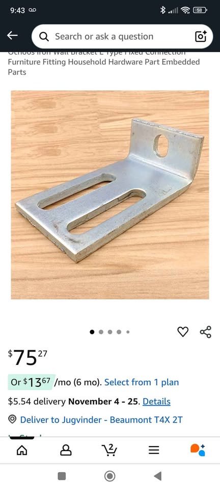 Iron Wall Bracket L Type - photo 5