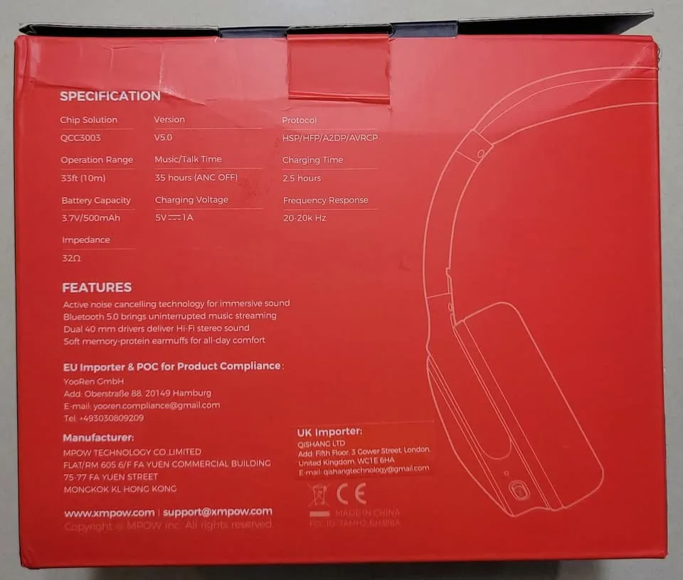 Mpow H19 IPO Wireless Headphones with Noise Cancelling image indicator(4)