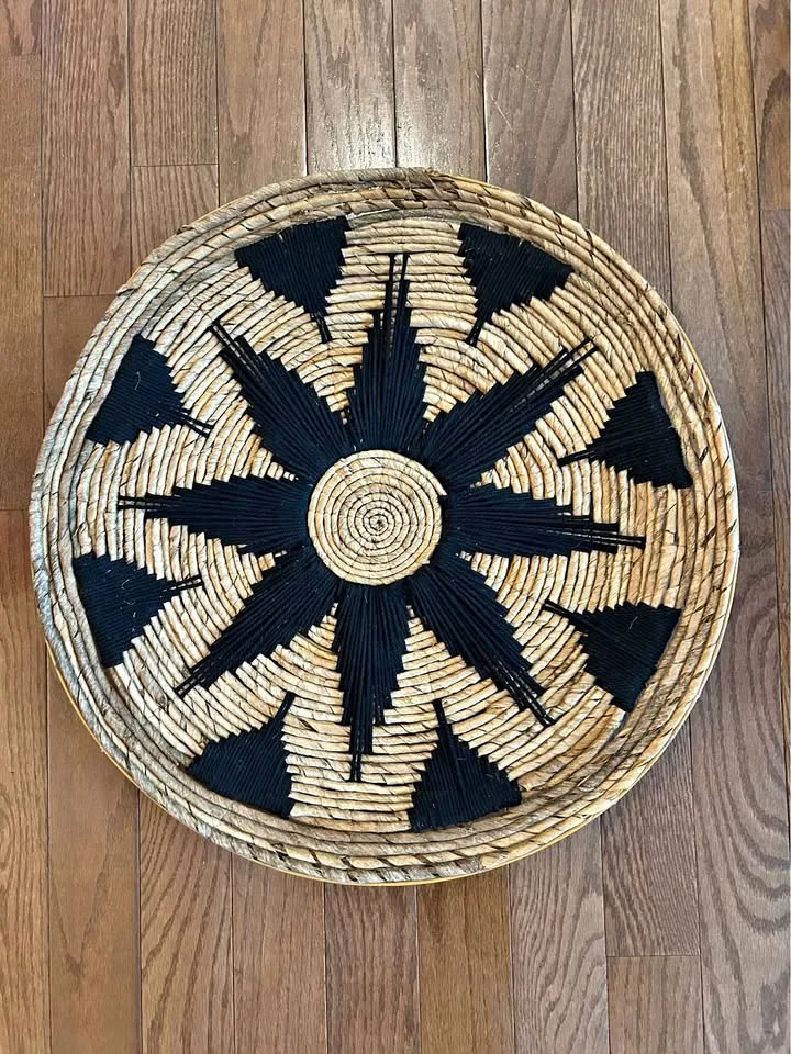Black & Tan Woven Decor Piece thumbnail