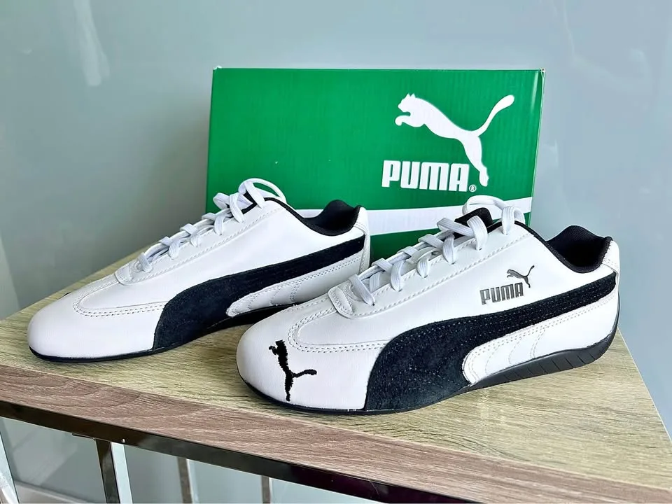Pune Speedcat White & Black Leather Women’s Shoe thumbnail